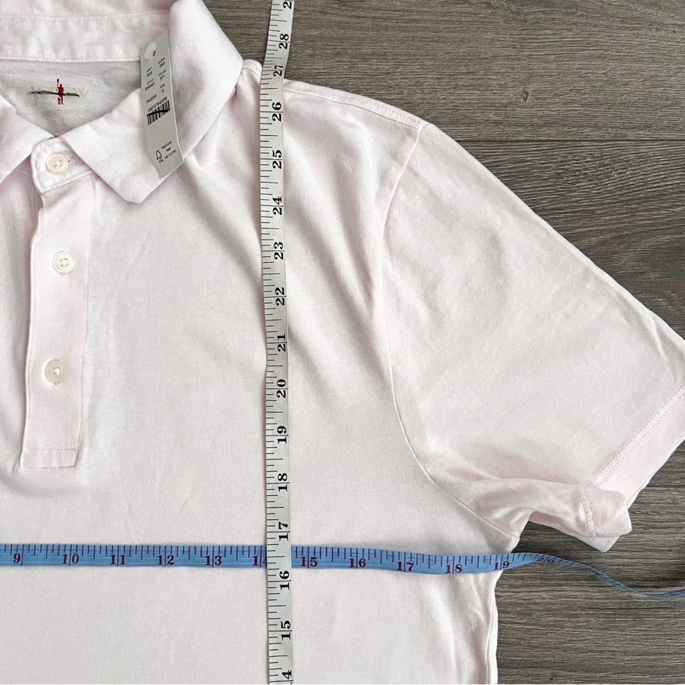 J.CREW Sueded Cotton Polo Shirt Mens Small Classic Fit Shell Pink Soft Casual